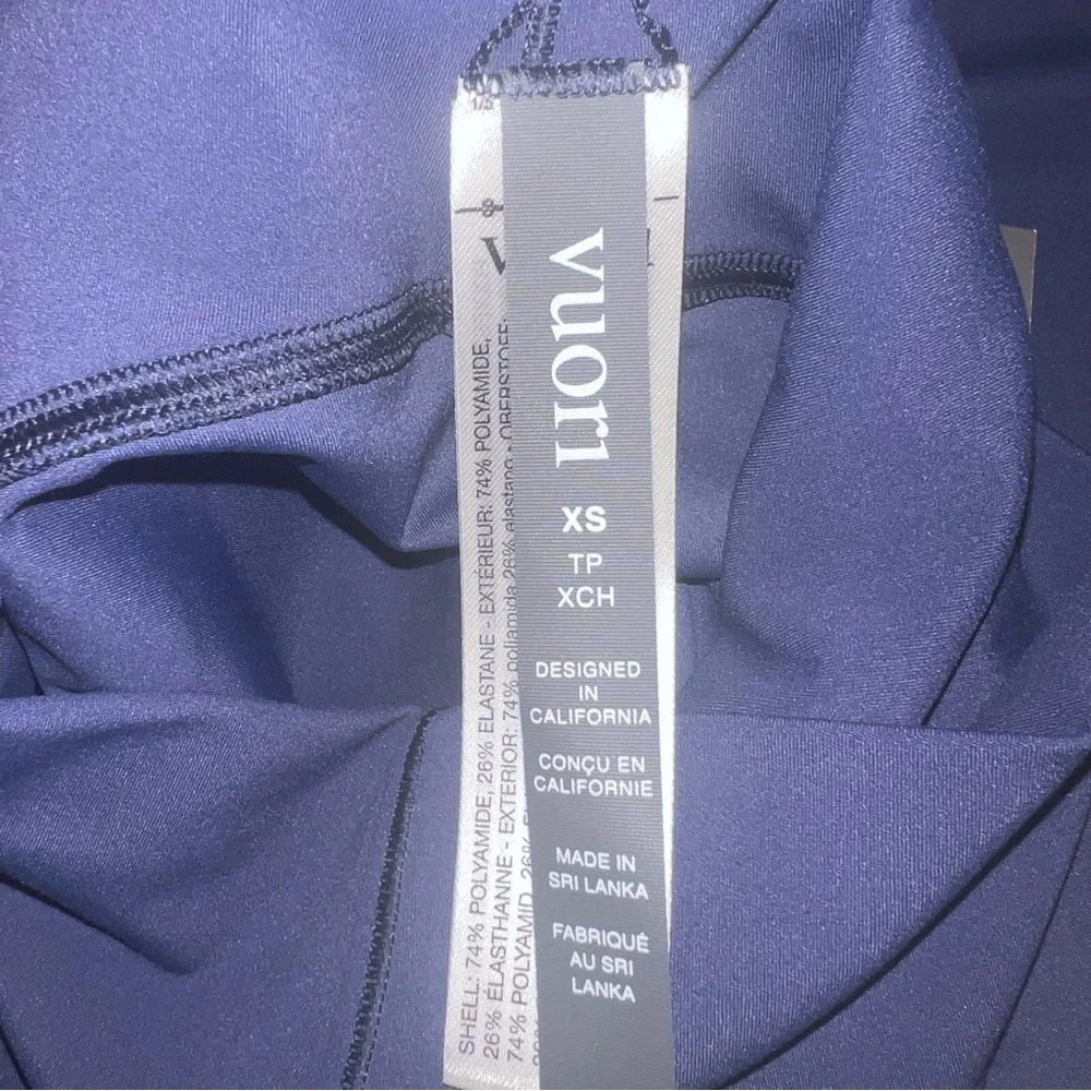 Vuori AllTheForm Legging Blue Coast XS NWT High Rise Sold Out $110 - Picture 8 of 9
